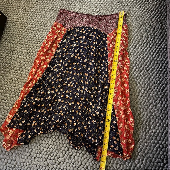 Anthropologie Meadow Rue frilly midi flowy floral skirt cottage core Size 8 - Picture 14 of 15